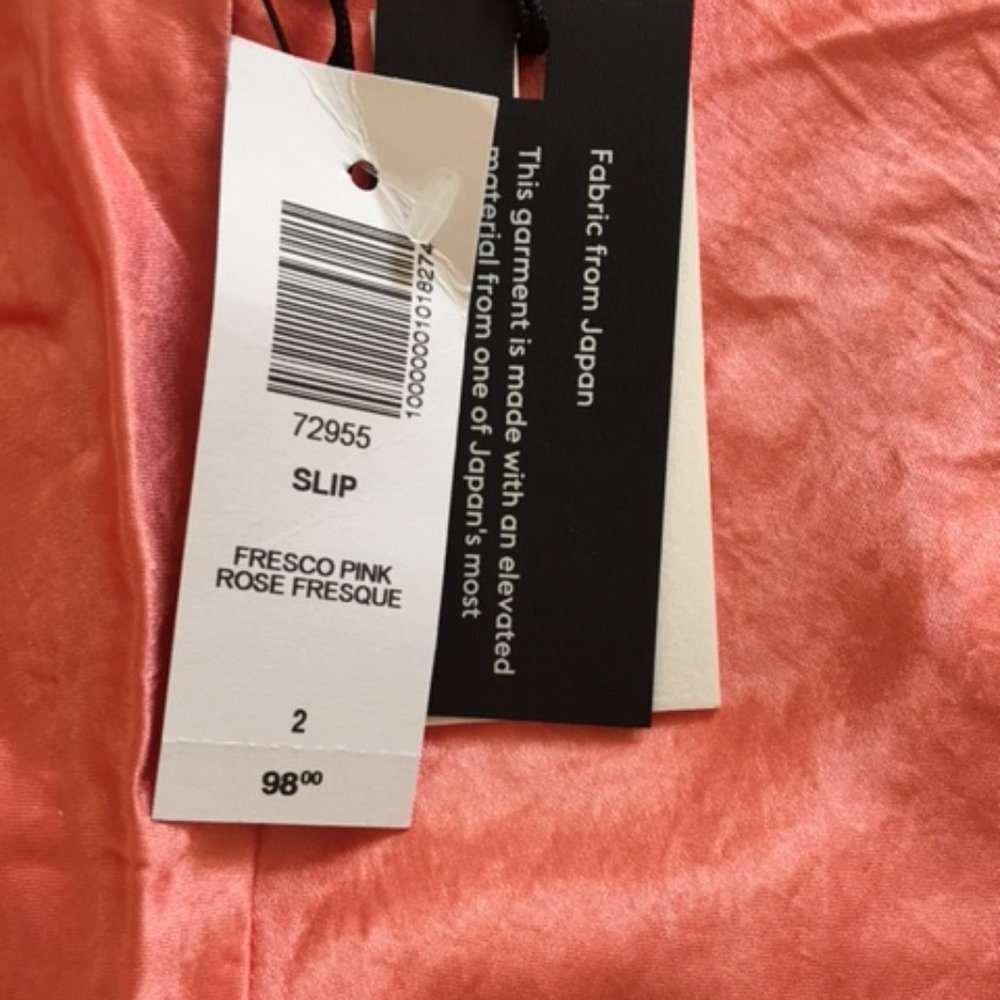 NWT Babaton Slip Skirt, Size 2, Pink - Picture 3 of 5